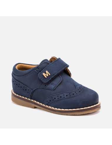 Zapatos blucher piel bebé niño