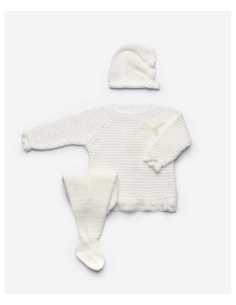 CONJ. POLAINA 3P RECOGIDAS PUNTILLA