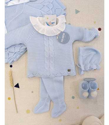 CONJ. POLAINA 3P DOBLE LIN TRENZAS