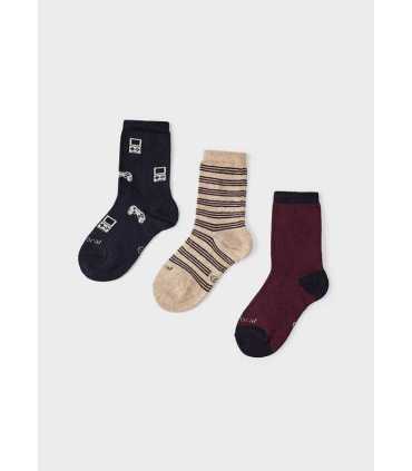SET 3 CALCETINES JACQUARD LISO