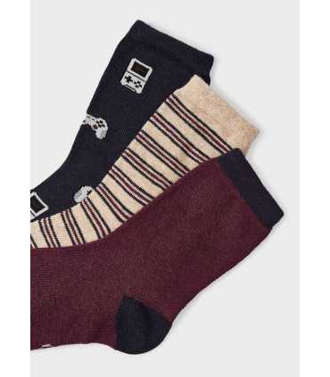 SET 3 CALCETINES JACQUARD LISO