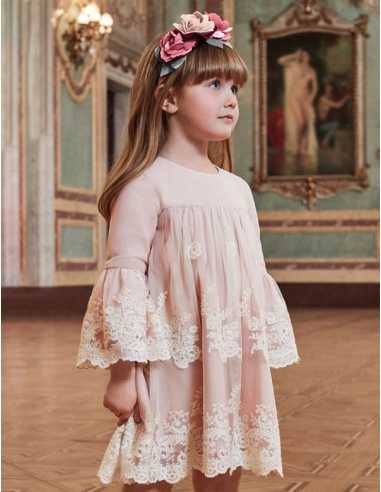 VESTIDO TUL BORDADO