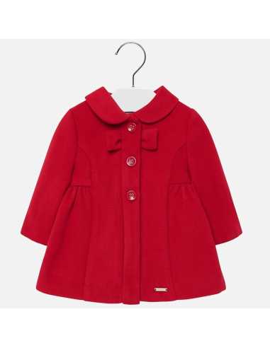 Abrigo muflon lazo bebé niña