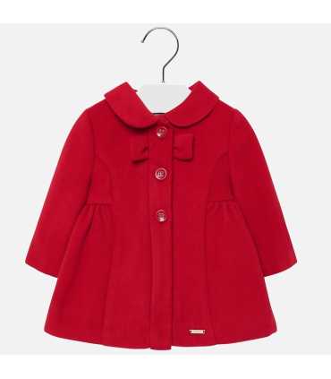 Abrigo muflon lazo bebé niña