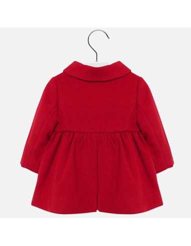 Abrigo muflon lazo bebé niña