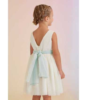 VESTIDO TUL CUERPO PLISADO