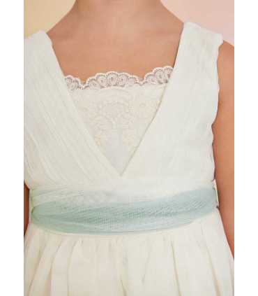 VESTIDO TUL CUERPO PLISADO