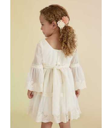 VESTIDO TUL BORDADO PUNTILLAS