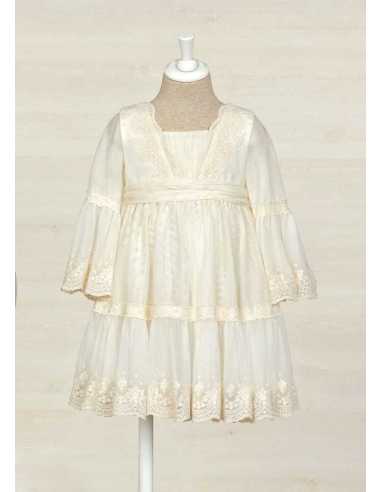 VESTIDO TUL BORDADO PUNTILLAS