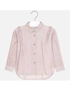 Blusa rayas volantes niña 2