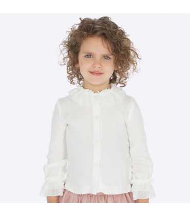 Blusa cuello gasa niña