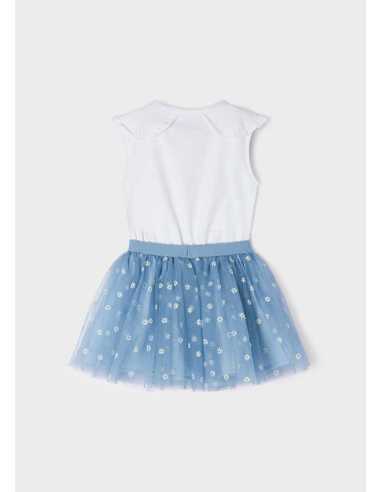 CONJ. FALDA TUL ESTAMPADO