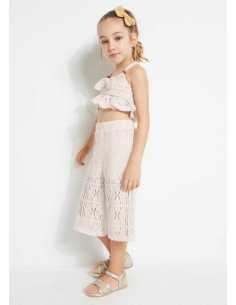CONJ. PANT. CROPPED CROCHET