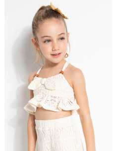 CONJ. PANT. CROPPED CROCHET 2