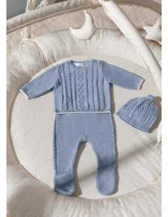 CONJ. POLAINA TRICOT Y GORRO