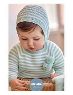 CONJ. POLAINA 3P. RAYADO POMPONES 2