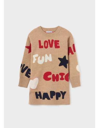 VESTIDO TRICOT ESTAMPADO