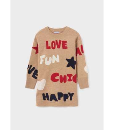 VESTIDO TRICOT ESTAMPADO