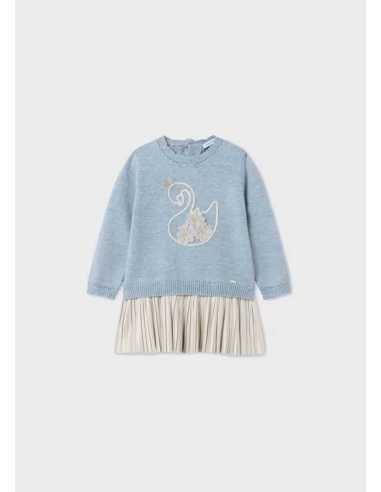 VESTIDO TRICOT COMBINADO