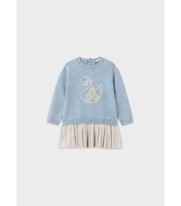 VESTIDO TRICOT COMBINADO