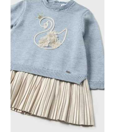 VESTIDO TRICOT COMBINADO