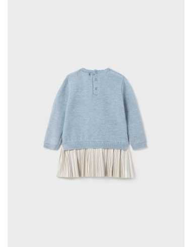 VESTIDO TRICOT COMBINADO