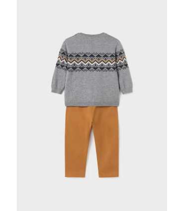 CONJ. PANT. JERSEY INTARSIA