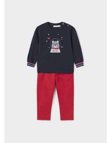 CONJ. PANT. JERSEY INTARSIA