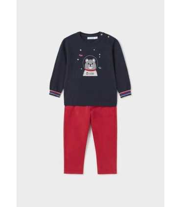 CONJ. PANT. JERSEY INTARSIA