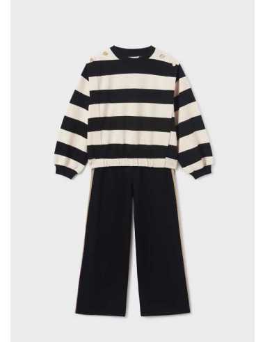 CONJ. PANT. LARGO FELPA