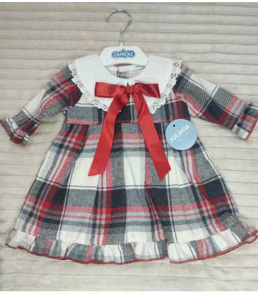 VESTIDO ENTERIZO TELA CUADROS