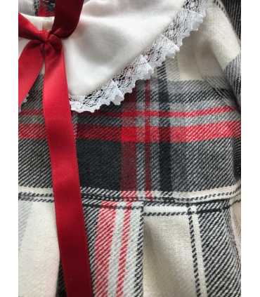 VESTIDO ENTERIZO TELA CUADROS