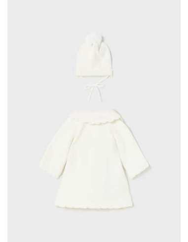 ABRIGO TRICOT Y GORRO