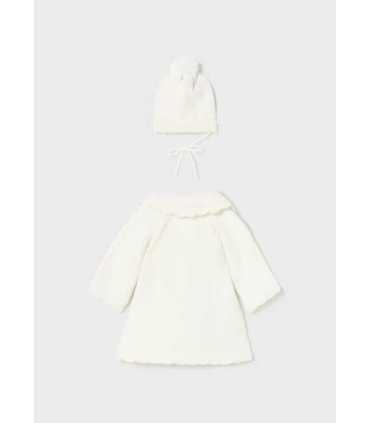 ABRIGO TRICOT Y GORRO