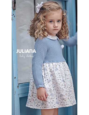 VESTIDO CUERPO PUNTOTELA ANIMALITOS