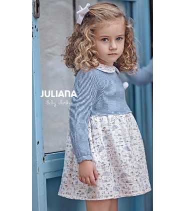 VESTIDO CUERPO PUNTOTELA ANIMALITOS