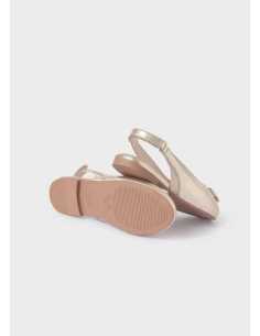 Bailarina destalonada lazo plantilla piel sostenible niña 2