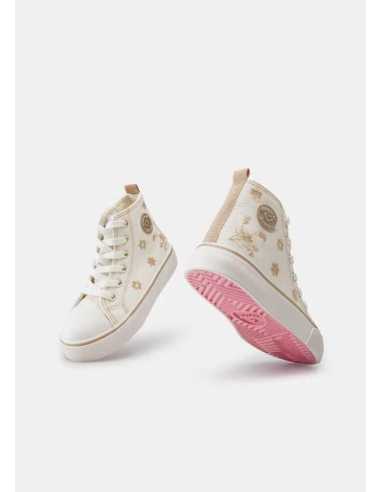 Deportiva bota bordada niña