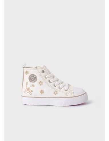 Deportiva bota bordada niña