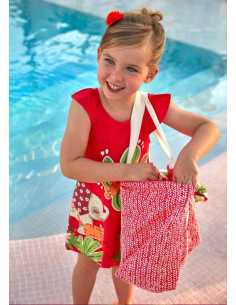 Vestido estampado Better Cotton niña