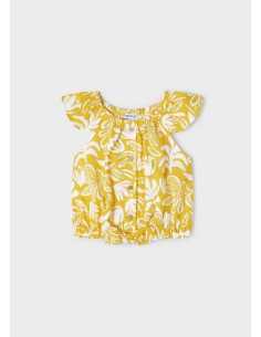 Top estampado con nudo niña