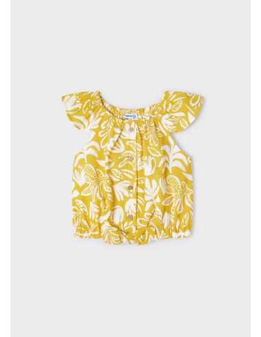 Top estampado con nudo niña