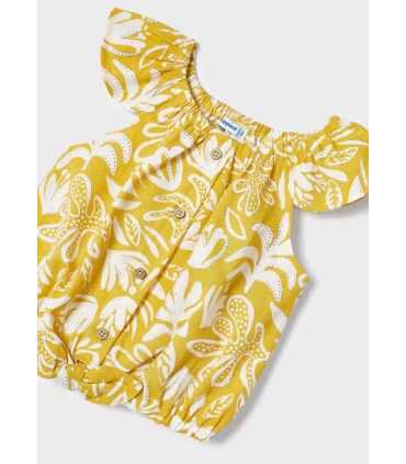 Top estampado con nudo niña