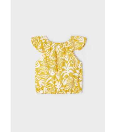 Top estampado con nudo niña