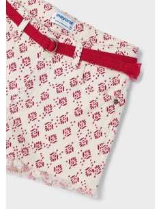 Pantalon corto sarga estampada 2