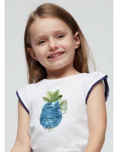 Conjunto 2 piezas pantalón corto estampado niña