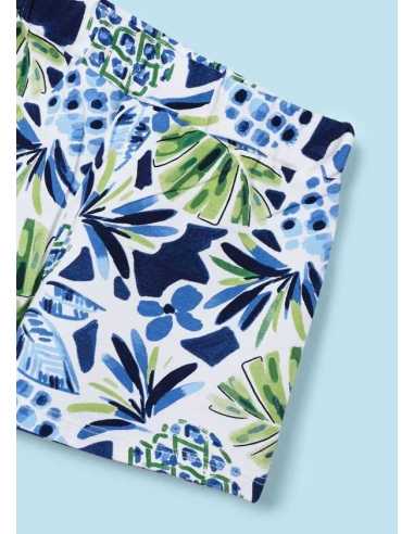 Conjunto 2 piezas pantalón corto estampado niña