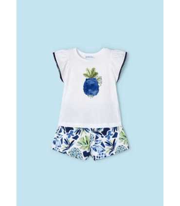 Conjunto 2 piezas pantalón corto estampado niña
