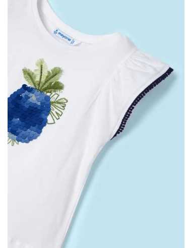 Conjunto 2 piezas pantalón corto estampado niña