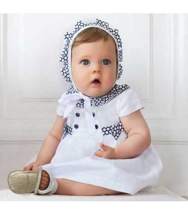 VESTIDO CAPOTA Y BRAGA PIQUE